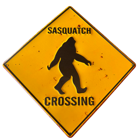 Sasquatch Crossing- Metal Sign