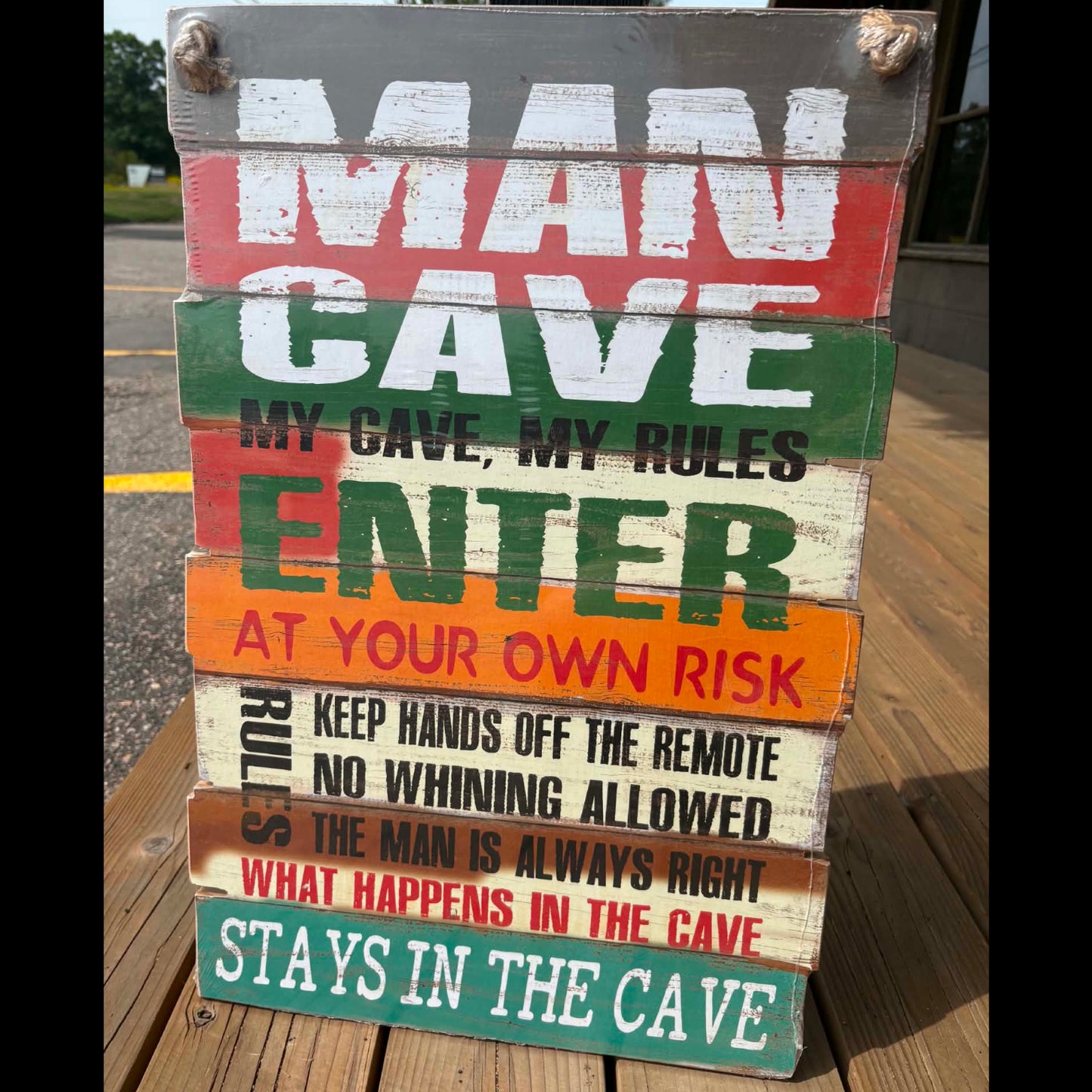 Man Cave - Wooden sign