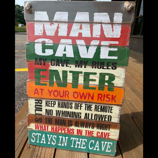 Man Cave - Wooden sign
