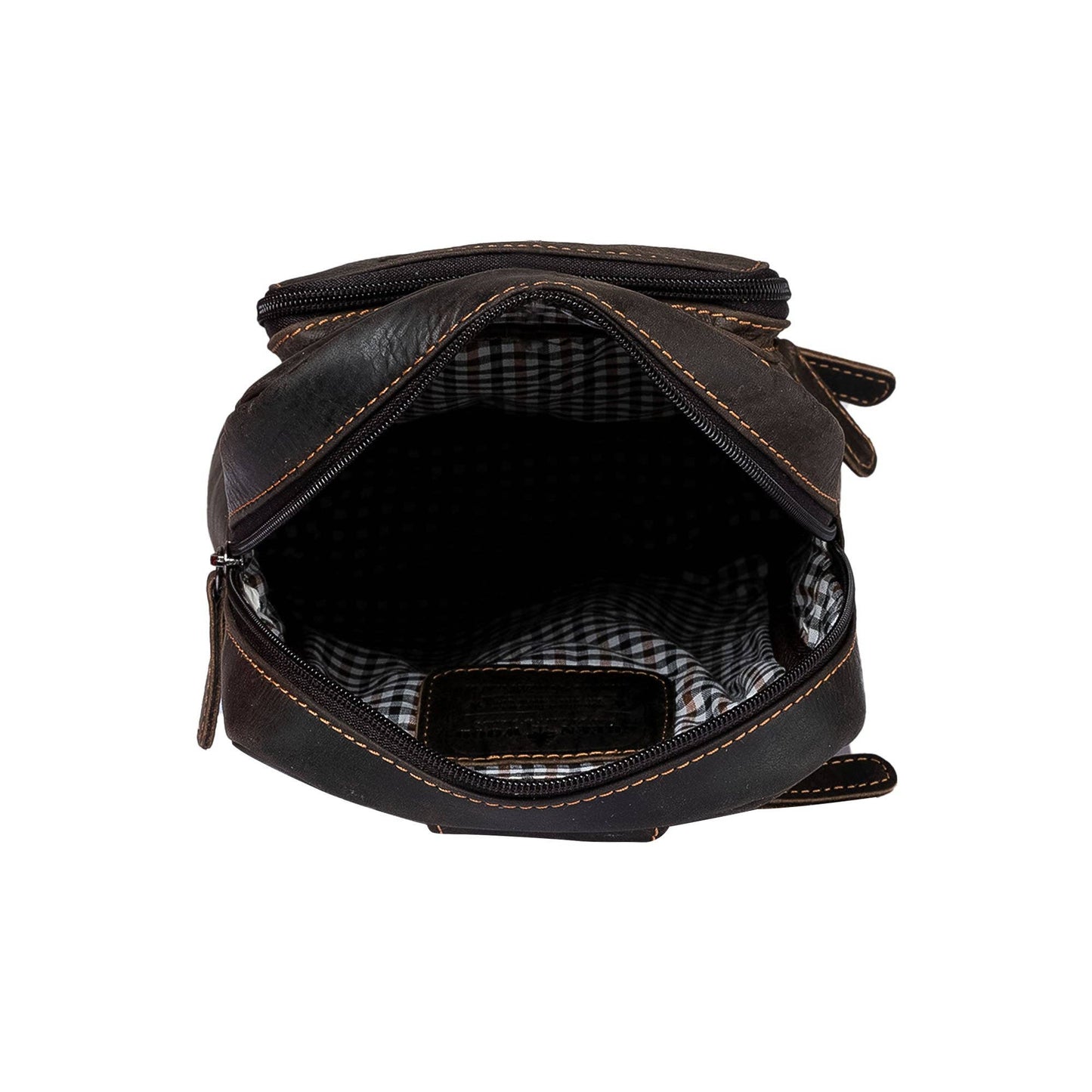 Leather Crossbody Bag Hamilton GW6806 black