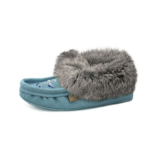 LADIES FUR TRIM  - BABY BLUE