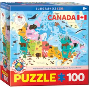 Illustrated Map Of Canada Puzzle