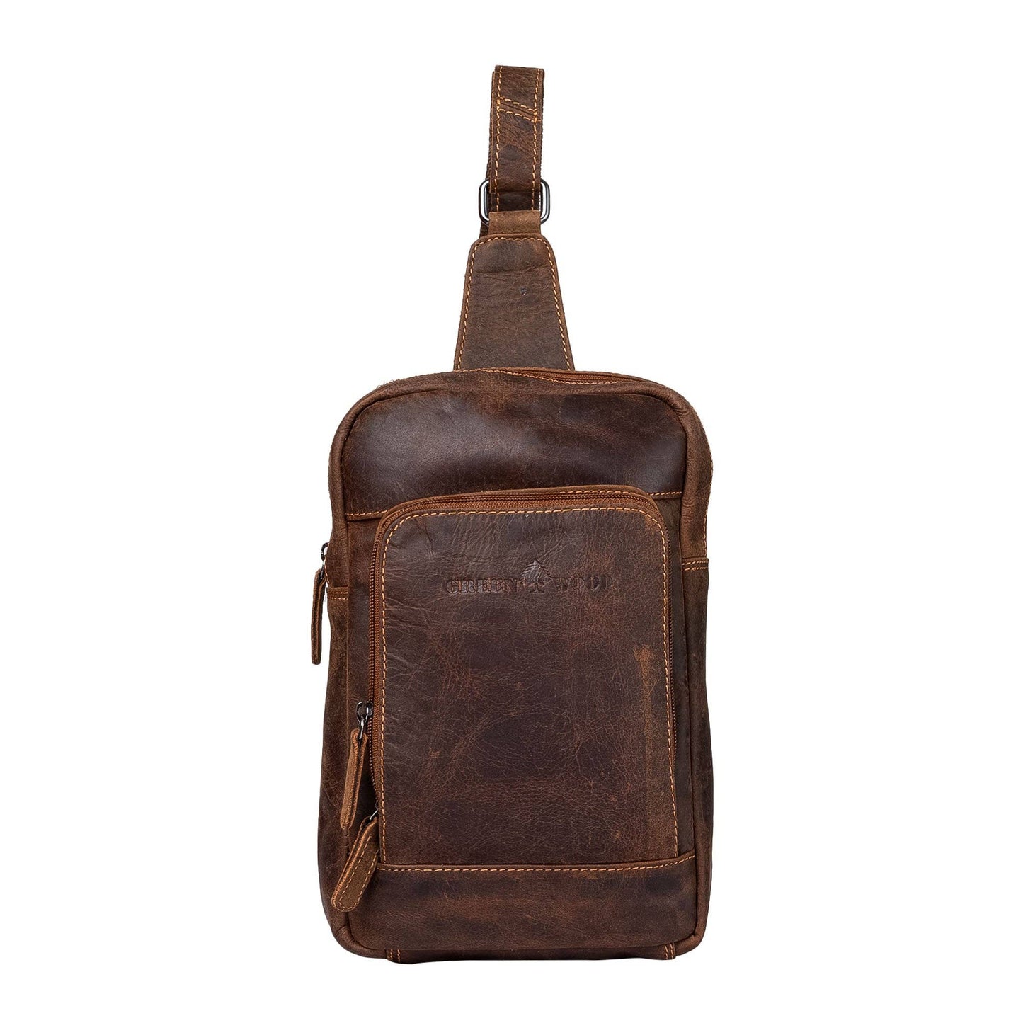 Leather Crossbody Bag Hamilton GW6806 black