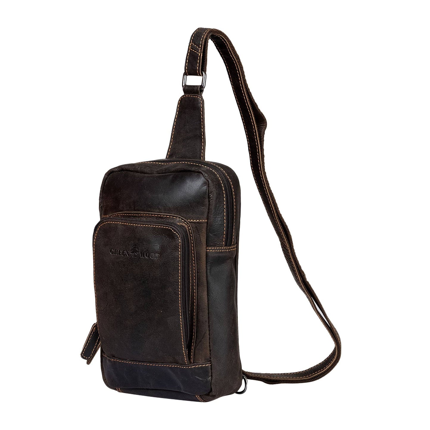 Leather Crossbody Bag Hamilton GW6806 black