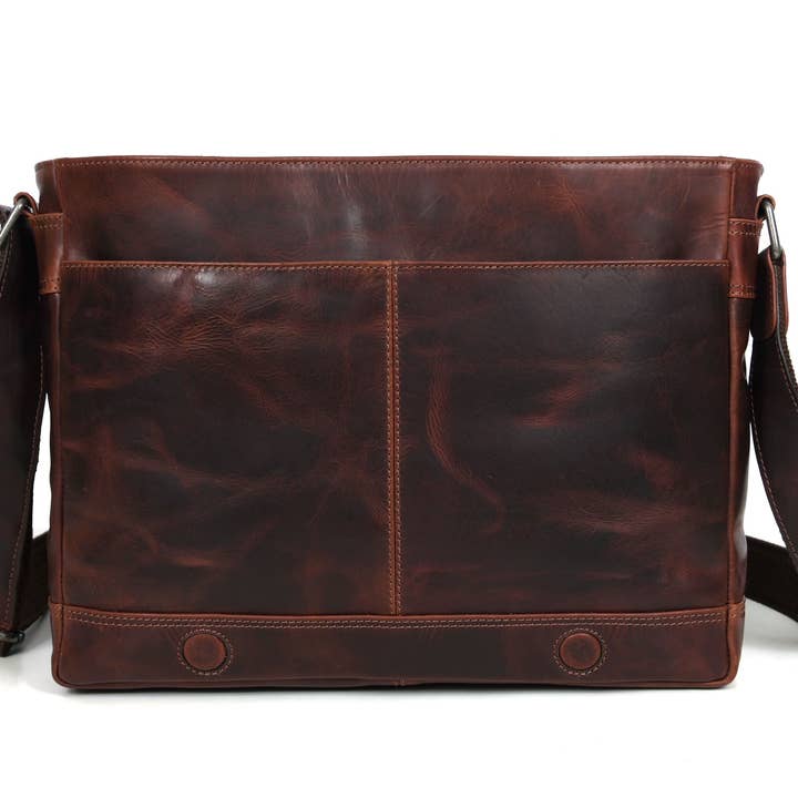 Manhattan - Leather Messenger Bag