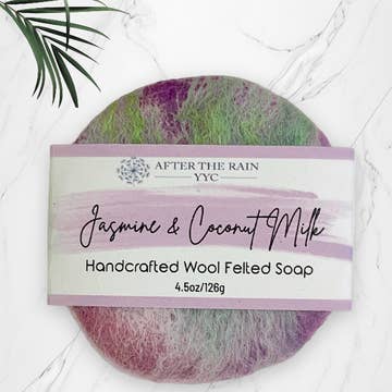 Felted: Body Cleansing Bar - Jasmine & Coconut Milk