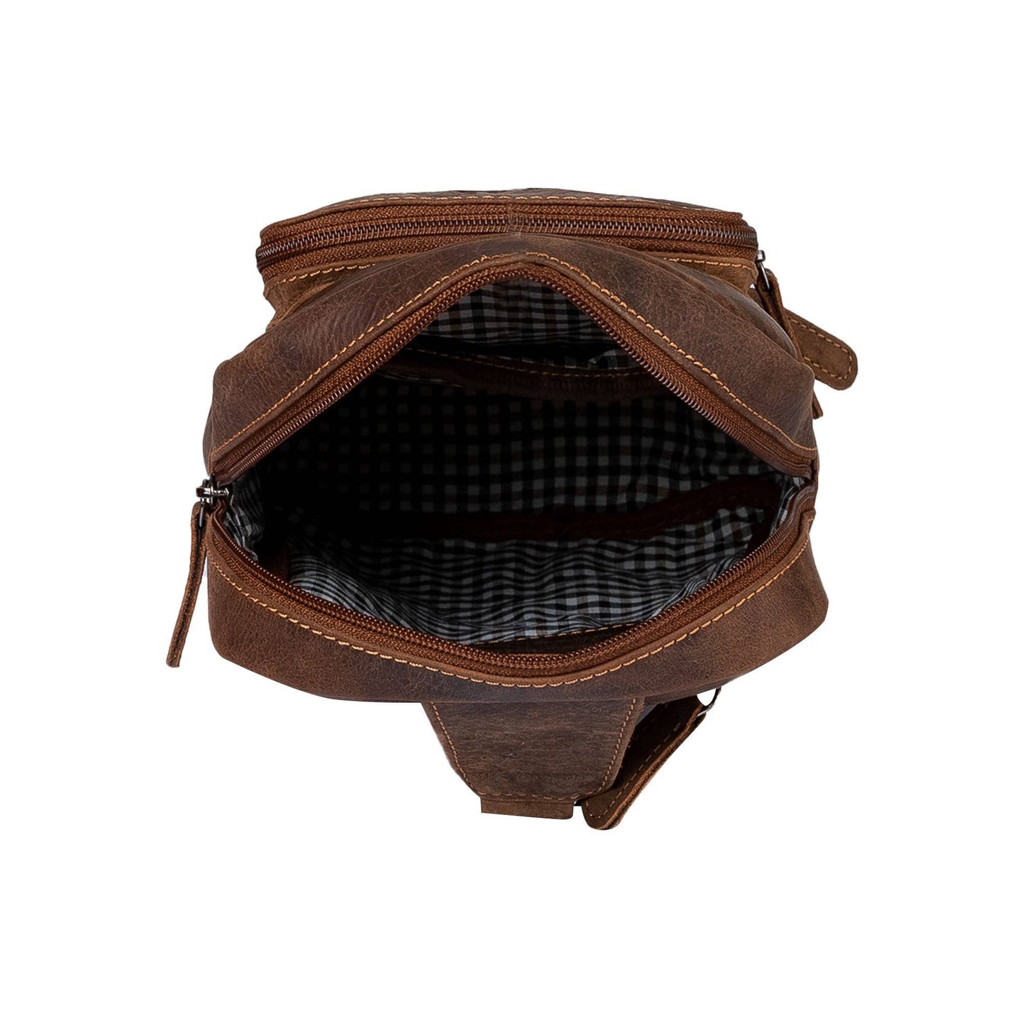 Leather Crossbody Bag Hamilton GW6806 black