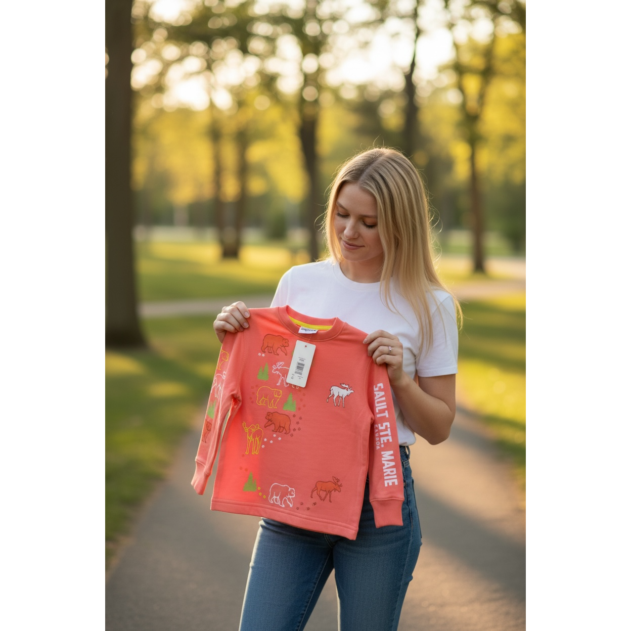 Kids Coral Unisex crew Nek Sweatshirt K1146