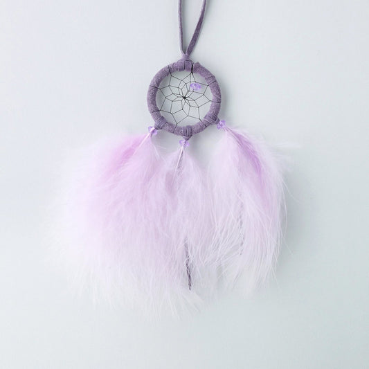 1.5" Pastel Dream Catcher with Lavender Feathers DC410LAV