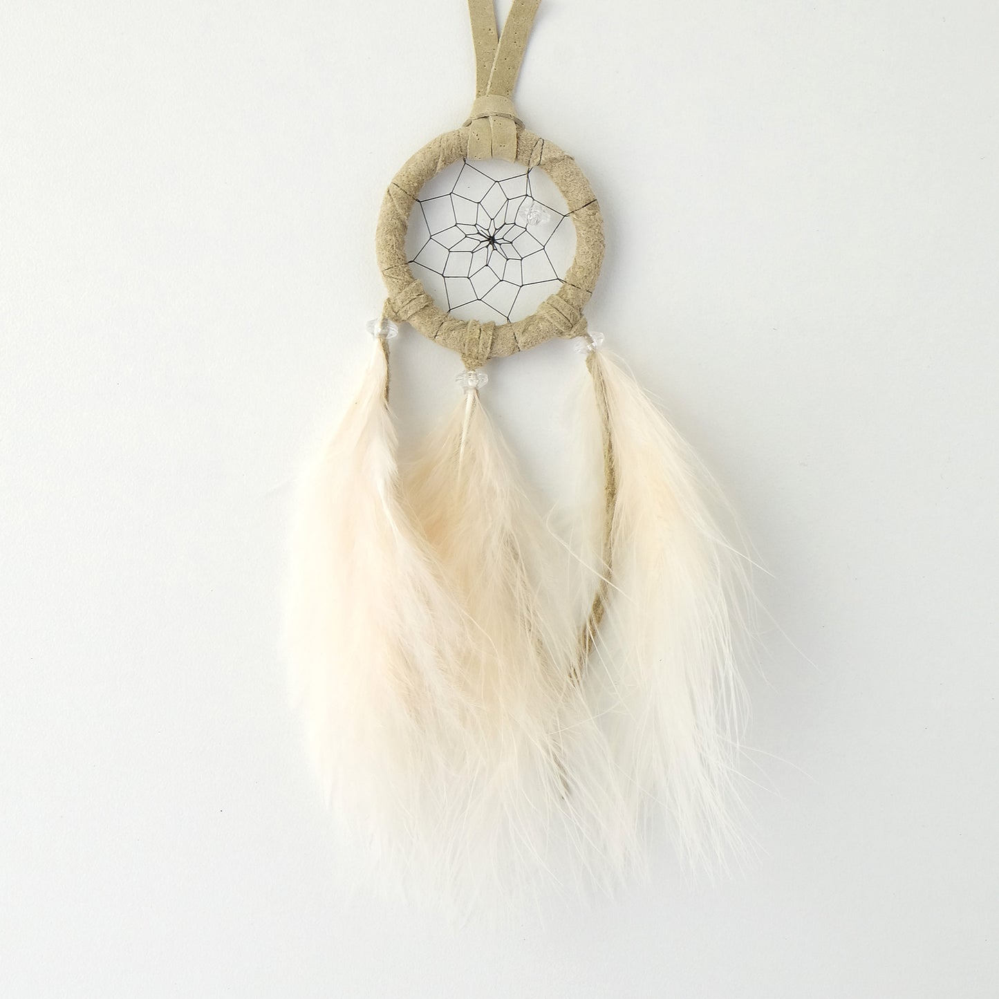 1.5" Pastel Dream Catcher with Tan Feathers DC410TAN