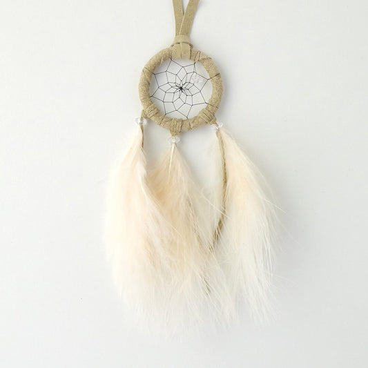 1.5" Pastel Dream Catcher with Tan Feathers DC410TAN