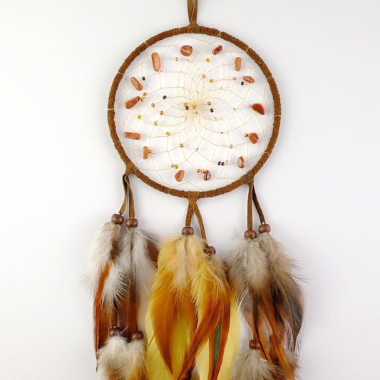 5" Brown Ombre Beaded Dream Catcher