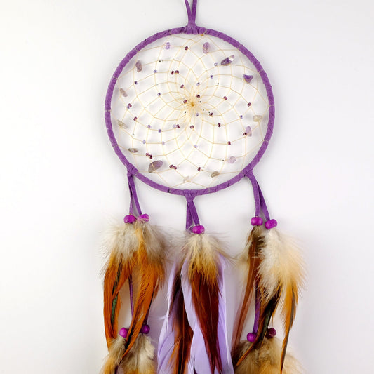 5" Purple Ombre Beaded Dream Catcher DC91