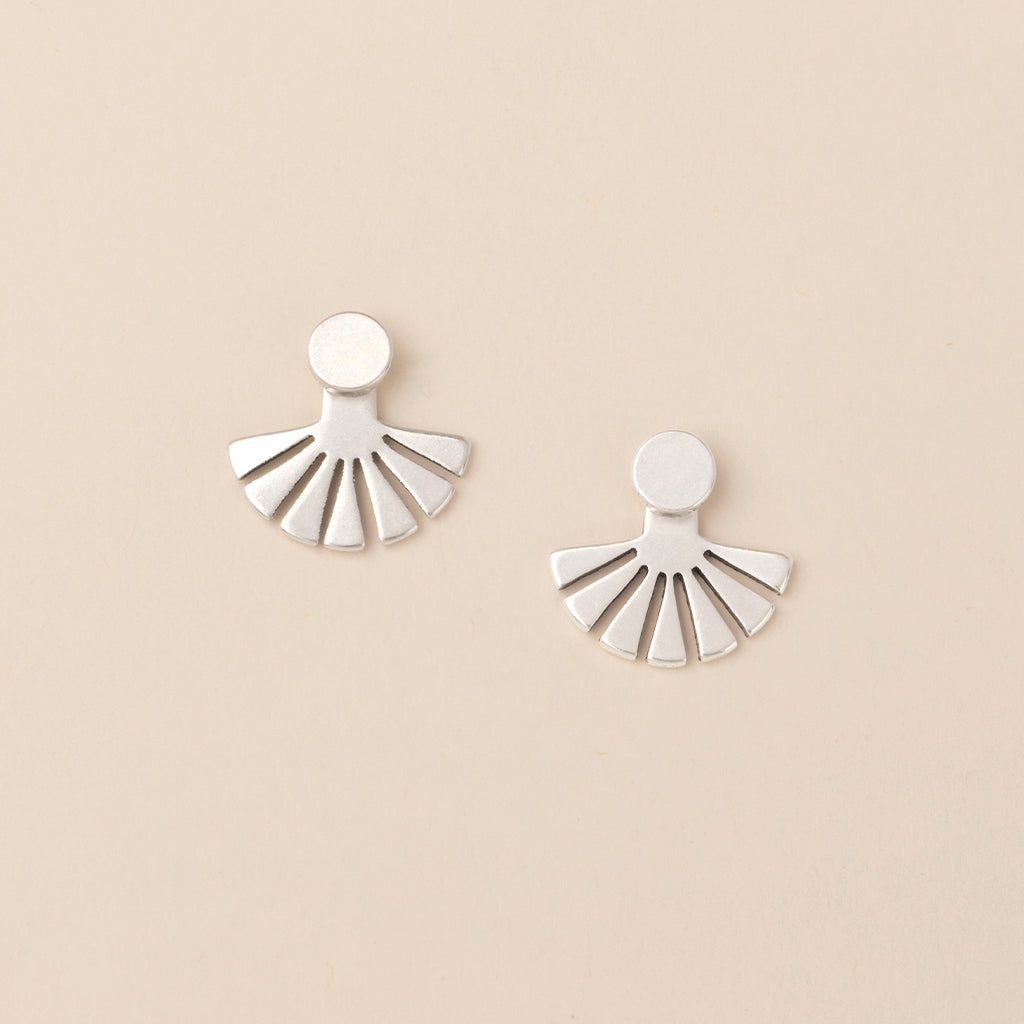 Sunburst Ear Jacket/Sterling Silver - Refined Earring Collection