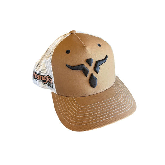 Wrangler Bull Head Copper/Stone Hat
