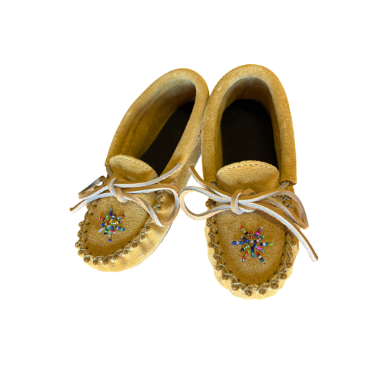 1493G Tan Childs Moccasin with sole LC