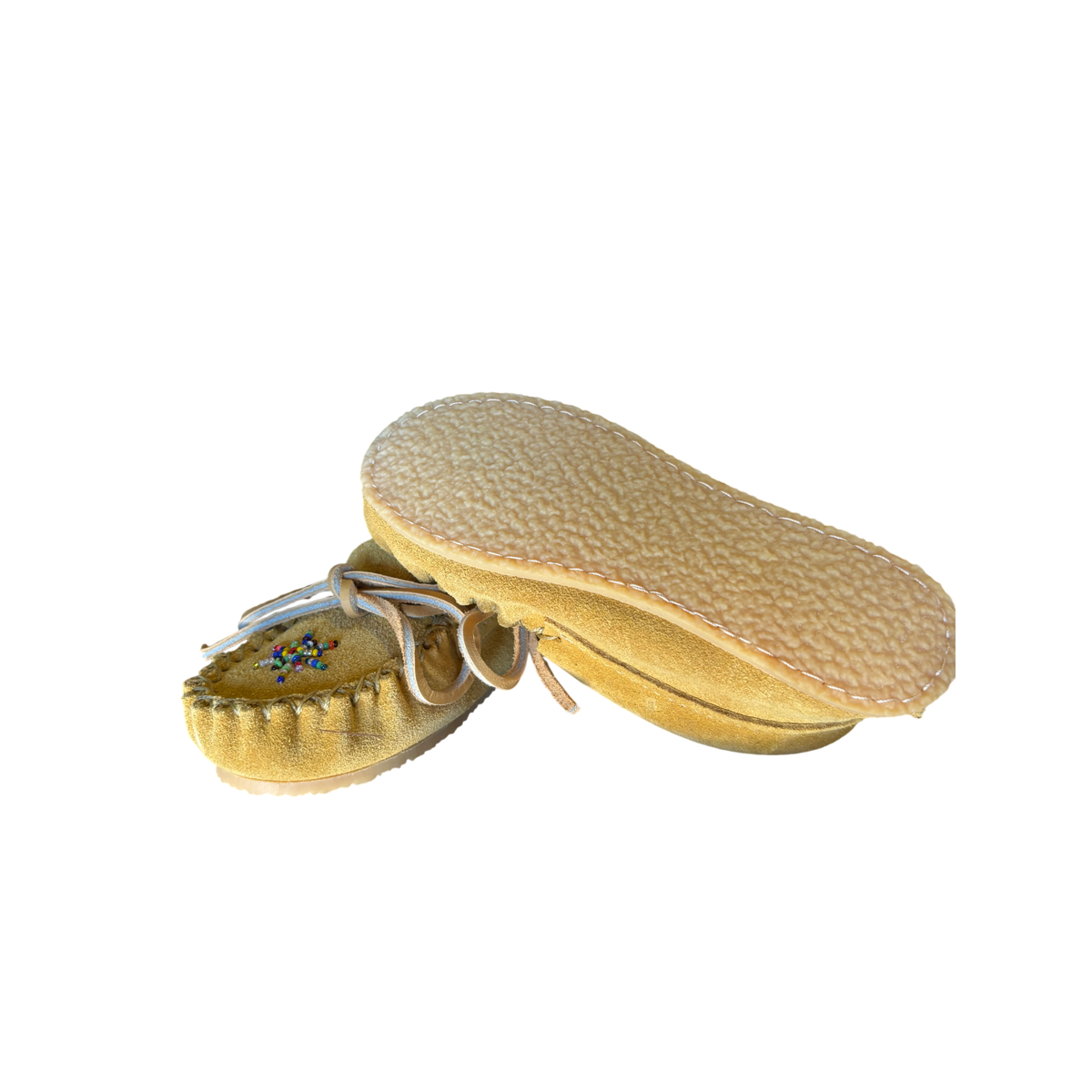 1493G Tan Childs Moccasin with sole LC