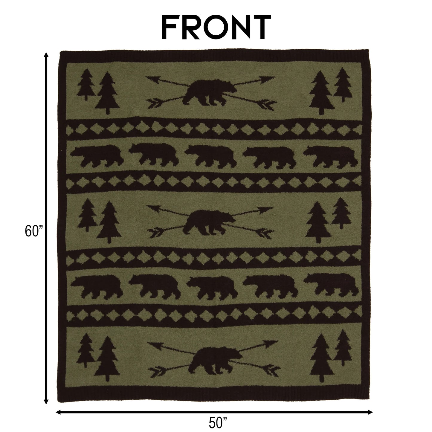 Mountain Pine Stretchy Blanket 50×60  - Carstens