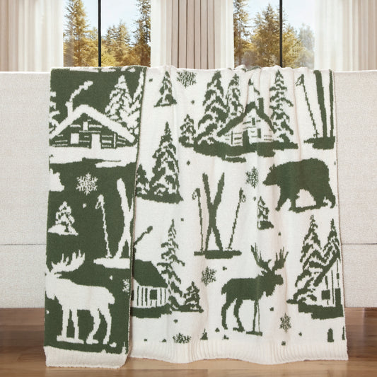 Alpine Woods Stretchy Throw