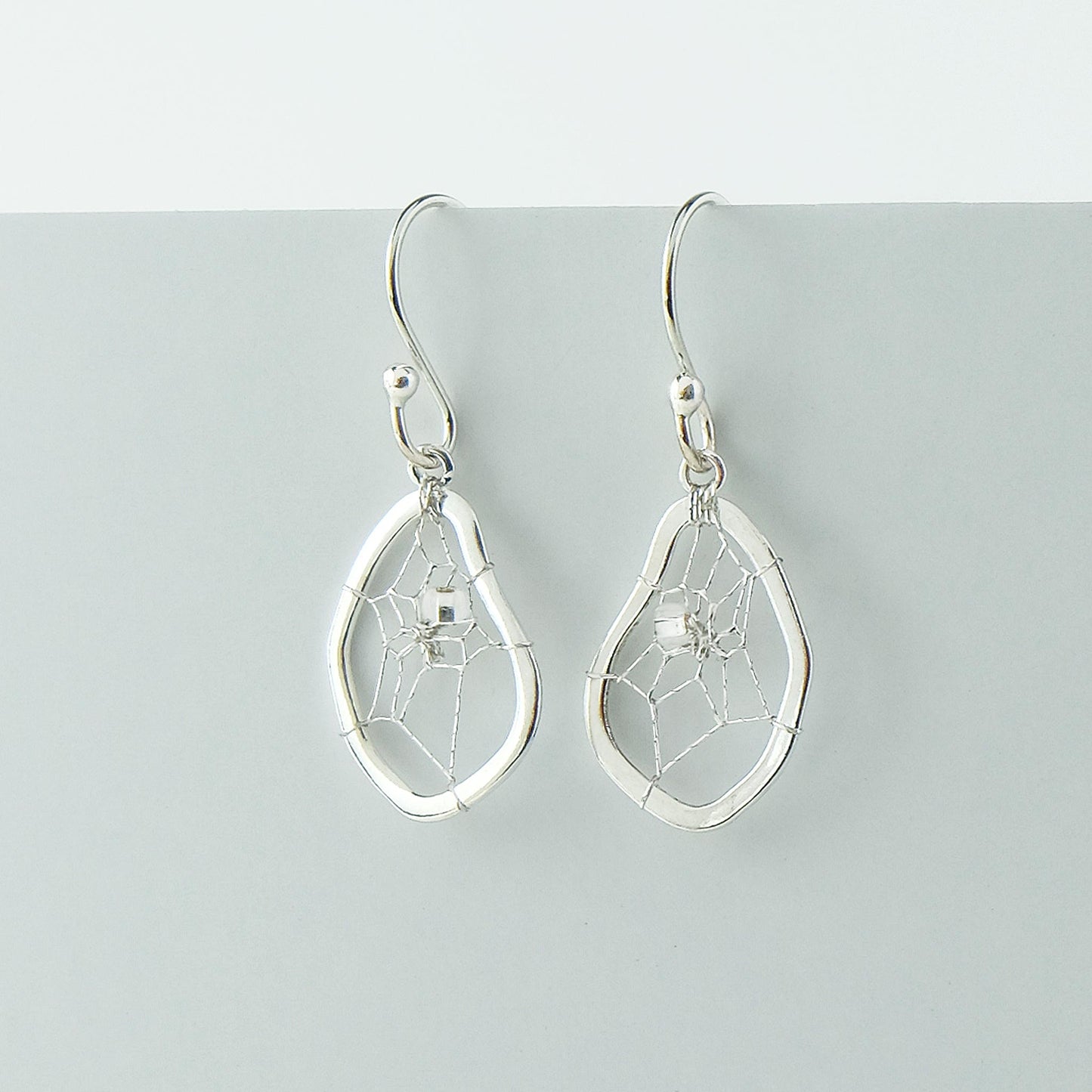 Steorra .75" Sterling Silver Dream Catcher Earrings PMSS20