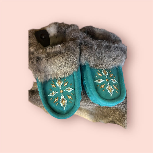Moccasins by Jessica - Aqua Size 7