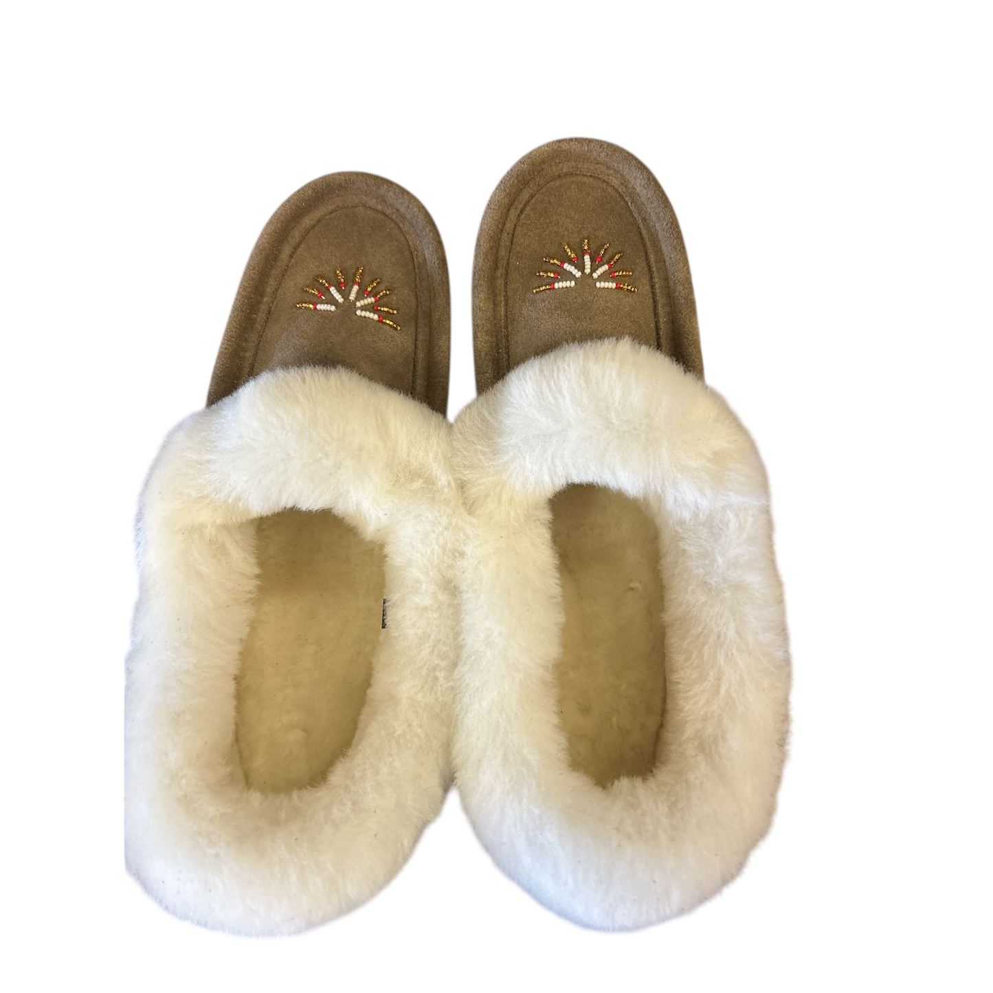 Sheepskin Lined Moccasin with sole 129113SML