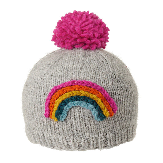 Rainbow - Heather Silver Toque