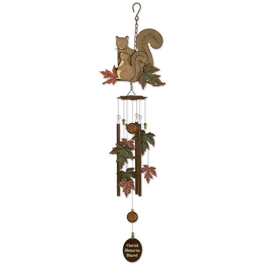 Windchime Squirrel with Baby