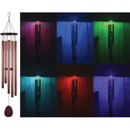 Windchime Multi Solar 44"Brnze