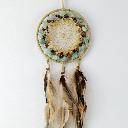 4" Tan Cluster Vision Seeker Dream Catcher VS52