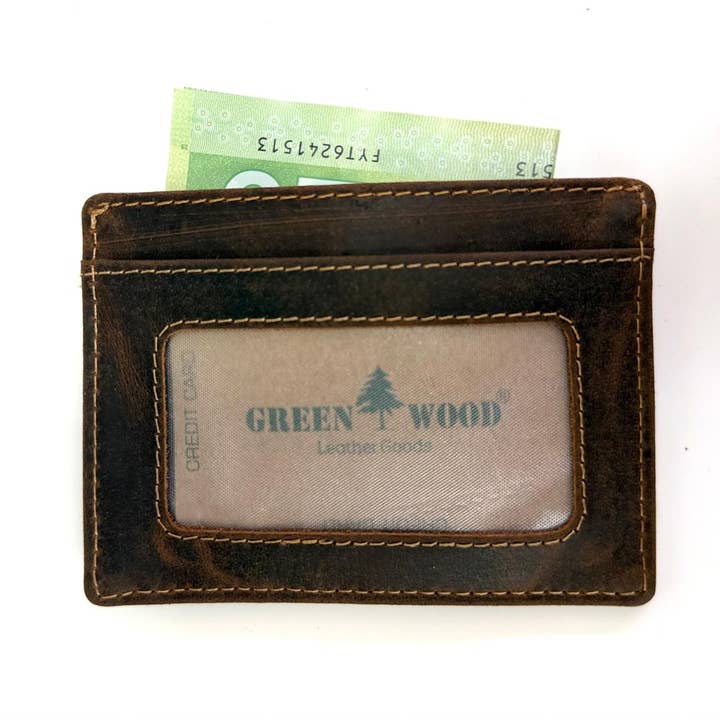 Greenwood Leather Card Case – Slim, Stylish & Practical
