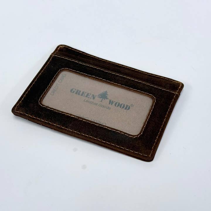 Greenwood Leather Card Case – Slim, Stylish & Practical