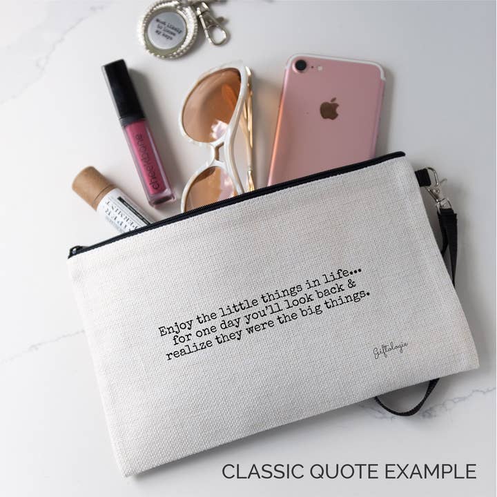 Flutter Linen Blend Accessory Bag