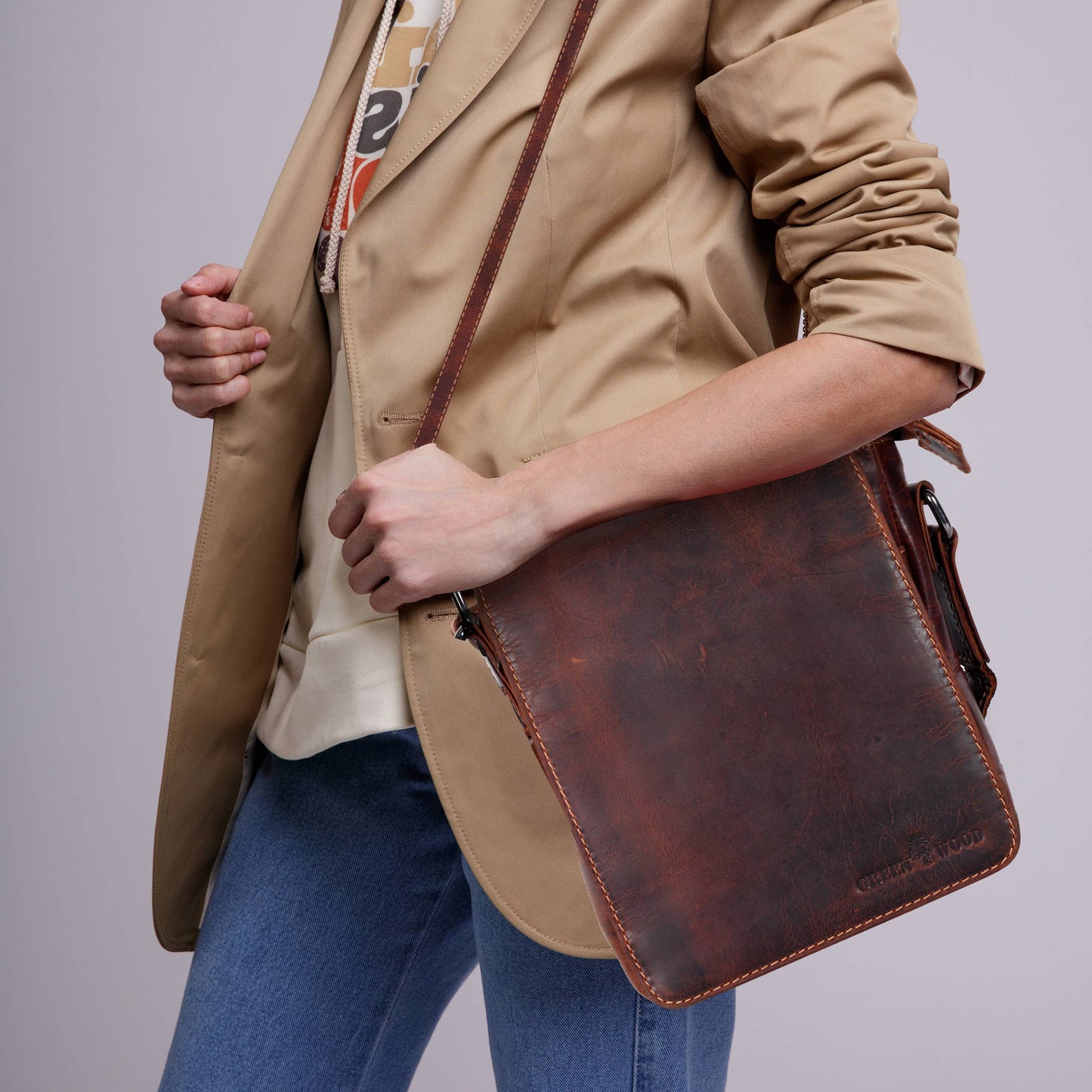 Leather Shoulder Bag LunaGW191048