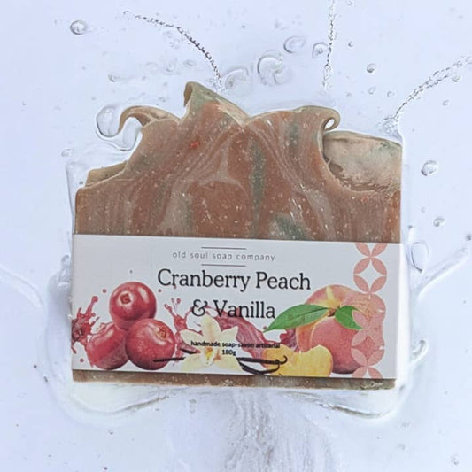 Cranberry, Peach and Vanilla Body Soap - 180g