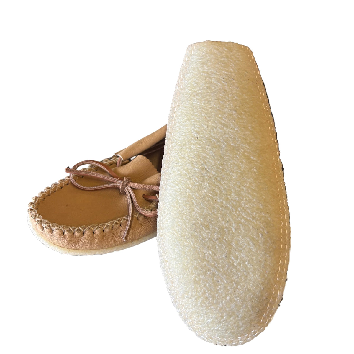 Ladies Moccasin B0489F Saddle Tan