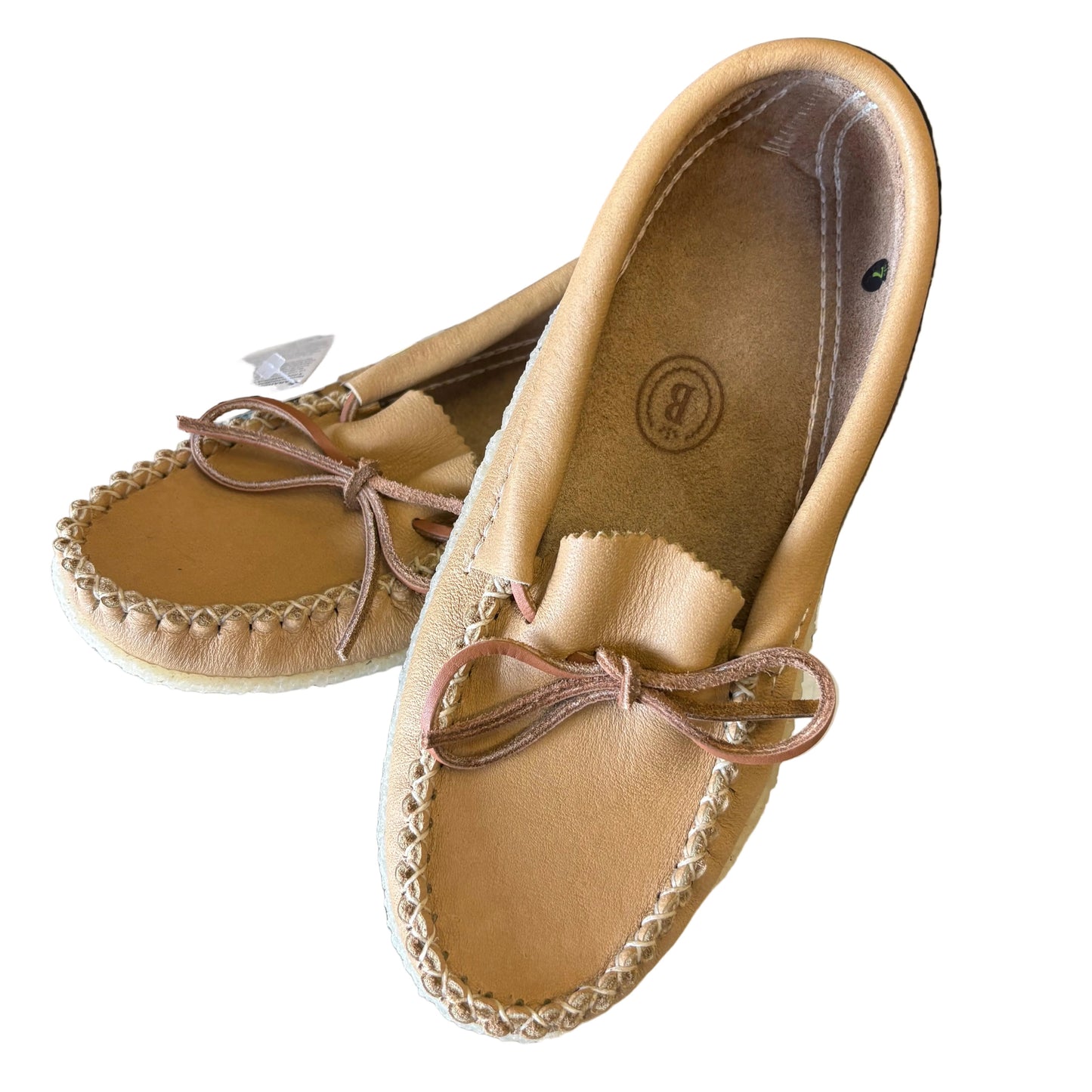 Ladies Moccasin B0489F Saddle Tan