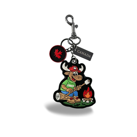 Moose Camping Bag Charm/Key chain